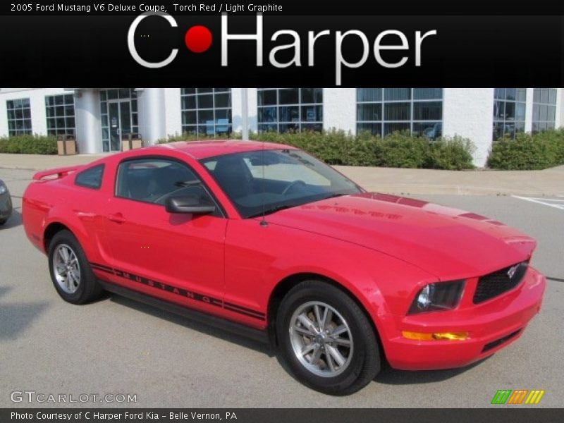Torch Red / Light Graphite 2005 Ford Mustang V6 Deluxe Coupe