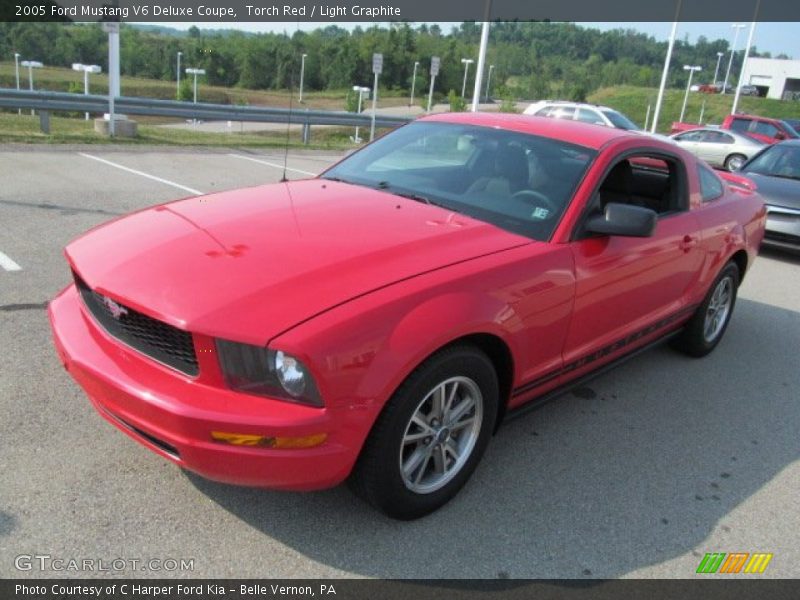 Torch Red / Light Graphite 2005 Ford Mustang V6 Deluxe Coupe