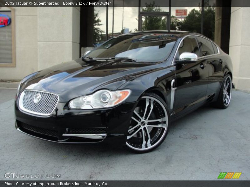 Ebony Black / Ivory/Oyster 2009 Jaguar XF Supercharged
