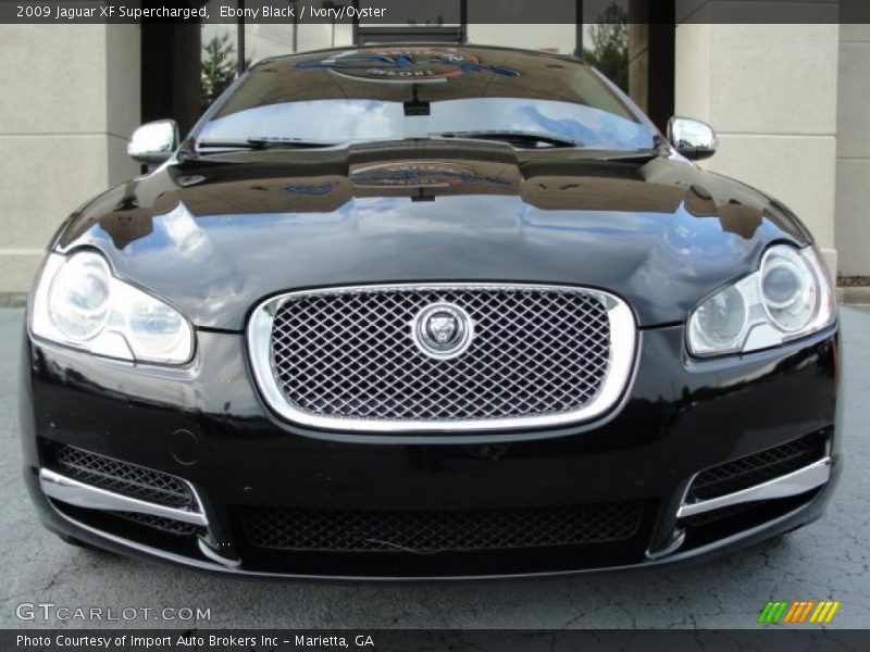 Ebony Black / Ivory/Oyster 2009 Jaguar XF Supercharged