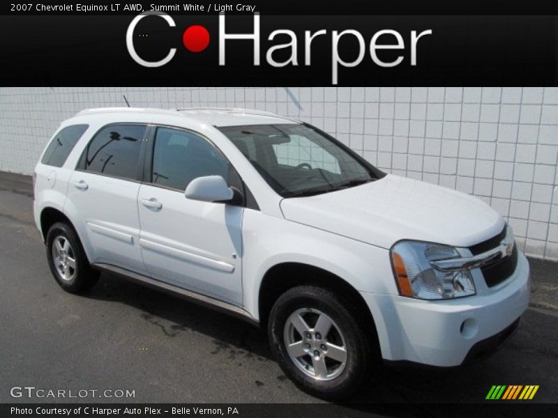 Summit White / Light Gray 2007 Chevrolet Equinox LT AWD