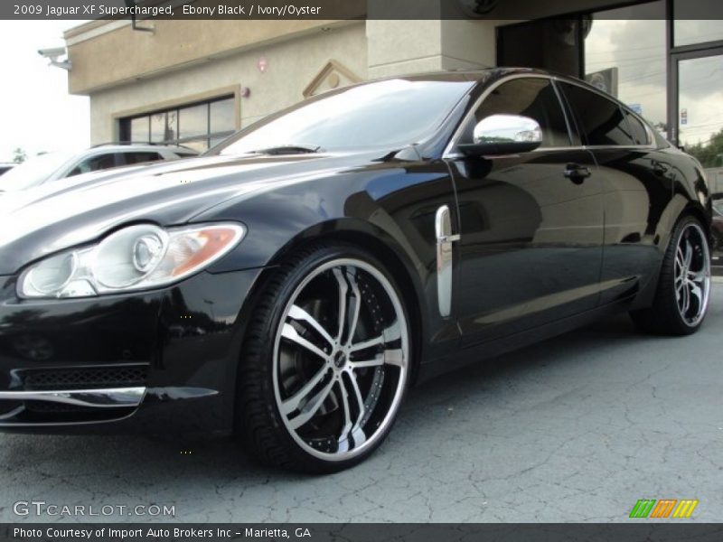 Ebony Black / Ivory/Oyster 2009 Jaguar XF Supercharged