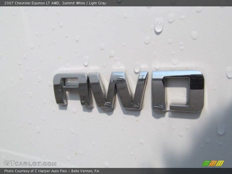 Summit White / Light Gray 2007 Chevrolet Equinox LT AWD