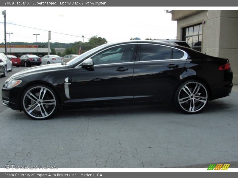 Ebony Black / Ivory/Oyster 2009 Jaguar XF Supercharged