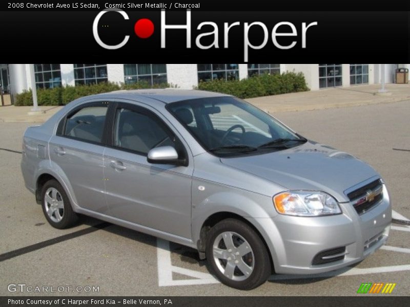 Cosmic Silver Metallic / Charcoal 2008 Chevrolet Aveo LS Sedan