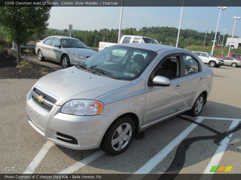 Cosmic Silver Metallic / Charcoal 2008 Chevrolet Aveo LS Sedan
