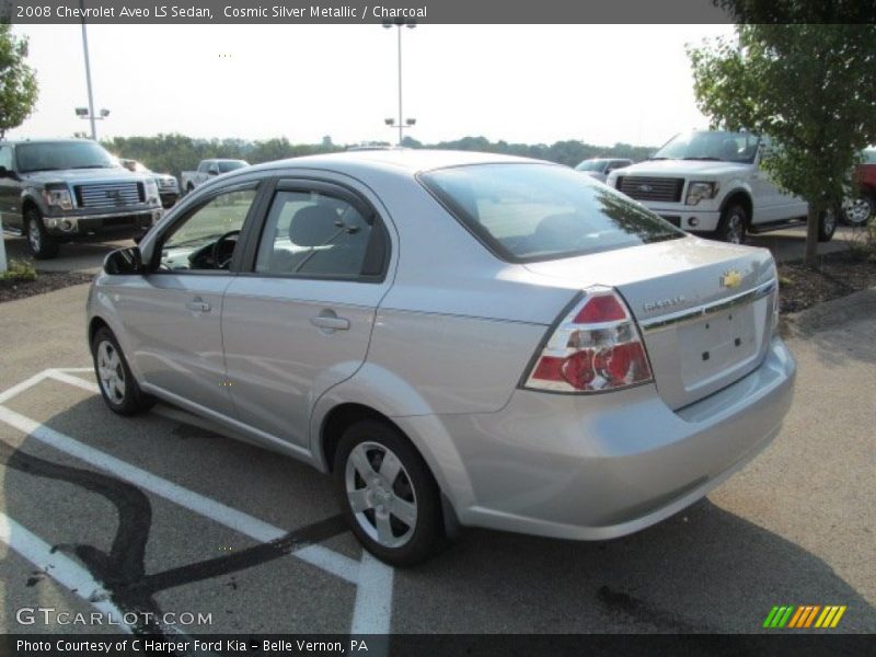 Cosmic Silver Metallic / Charcoal 2008 Chevrolet Aveo LS Sedan