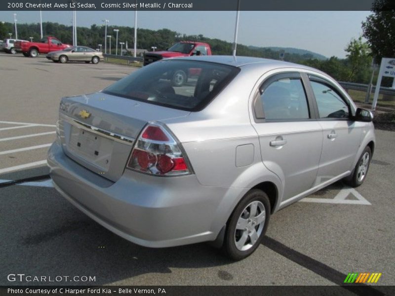 Cosmic Silver Metallic / Charcoal 2008 Chevrolet Aveo LS Sedan