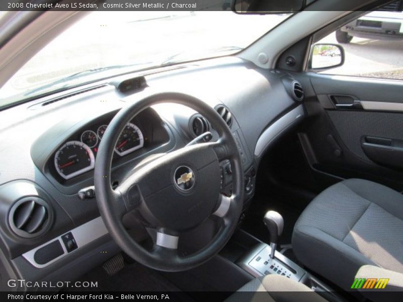 Cosmic Silver Metallic / Charcoal 2008 Chevrolet Aveo LS Sedan