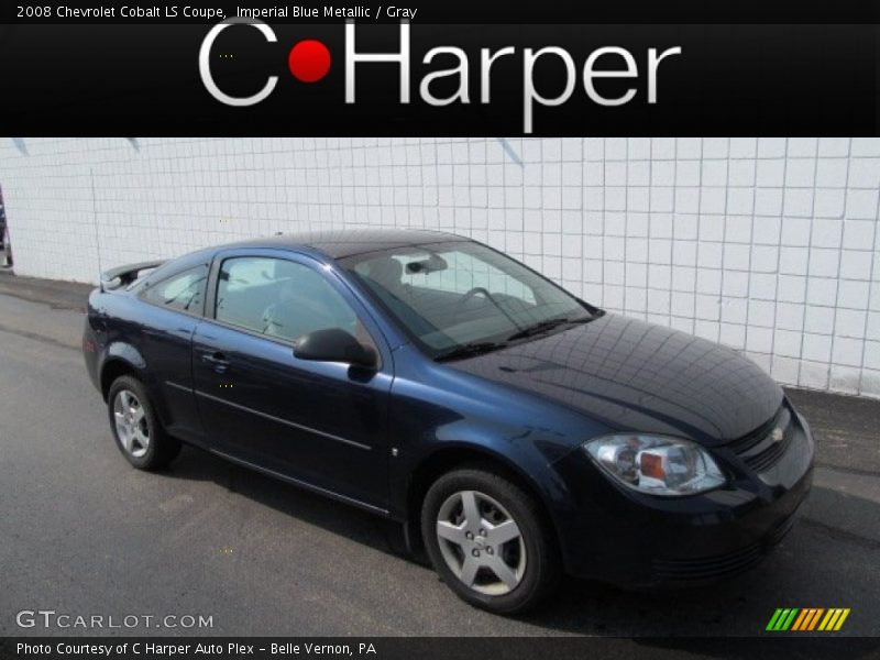 Imperial Blue Metallic / Gray 2008 Chevrolet Cobalt LS Coupe