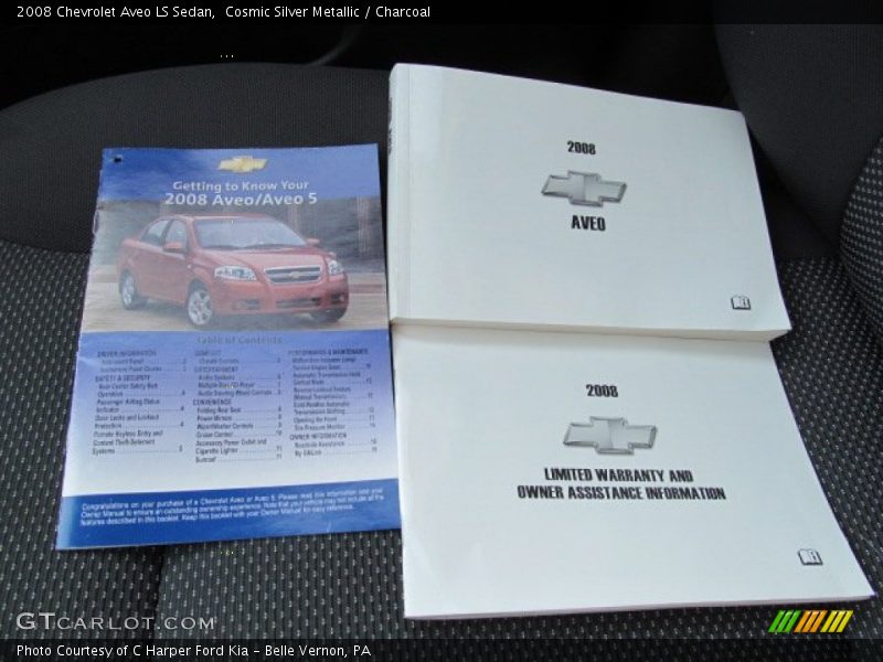 Cosmic Silver Metallic / Charcoal 2008 Chevrolet Aveo LS Sedan