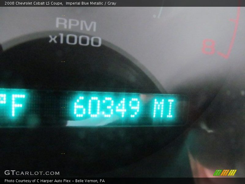 Imperial Blue Metallic / Gray 2008 Chevrolet Cobalt LS Coupe