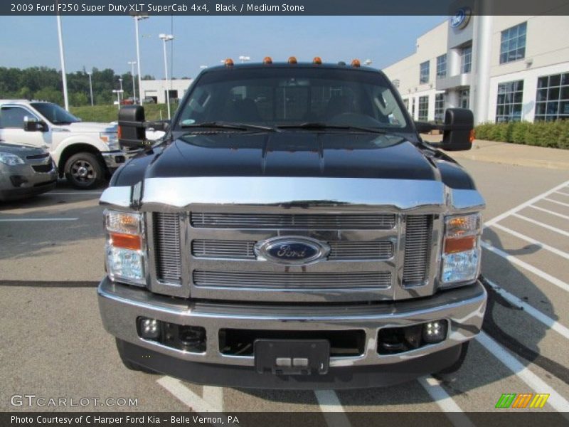 Black / Medium Stone 2009 Ford F250 Super Duty XLT SuperCab 4x4