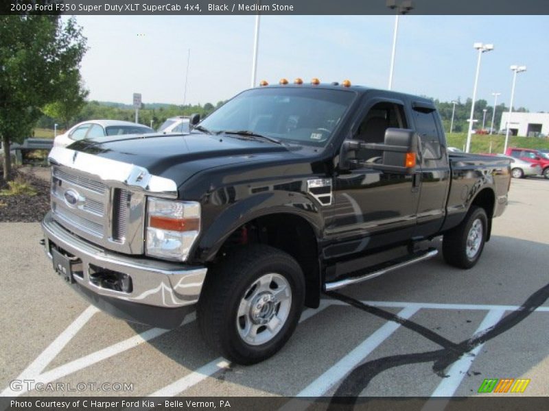 Black / Medium Stone 2009 Ford F250 Super Duty XLT SuperCab 4x4