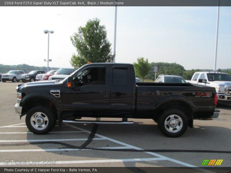 Black / Medium Stone 2009 Ford F250 Super Duty XLT SuperCab 4x4