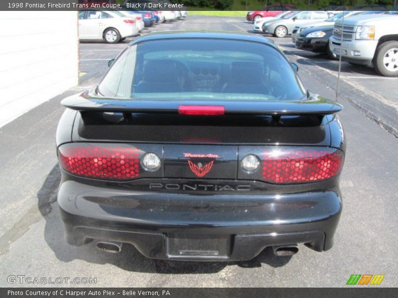 Black / Dark Pewter 1998 Pontiac Firebird Trans Am Coupe