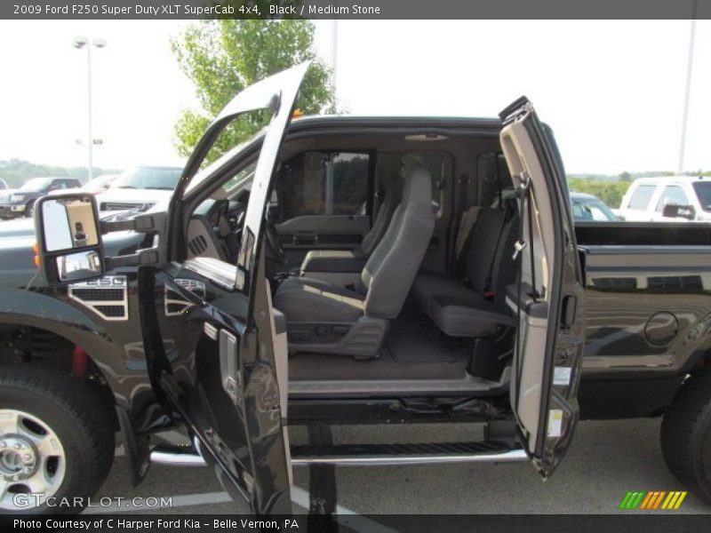 Black / Medium Stone 2009 Ford F250 Super Duty XLT SuperCab 4x4