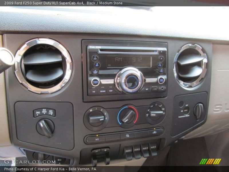 Black / Medium Stone 2009 Ford F250 Super Duty XLT SuperCab 4x4