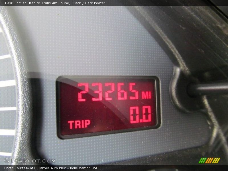 Black / Dark Pewter 1998 Pontiac Firebird Trans Am Coupe