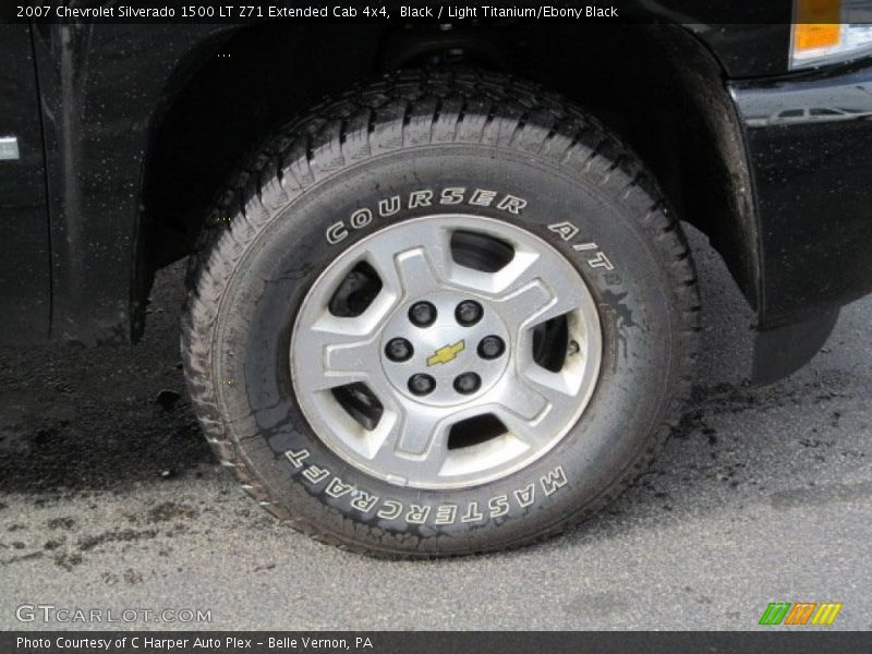Black / Light Titanium/Ebony Black 2007 Chevrolet Silverado 1500 LT Z71 Extended Cab 4x4