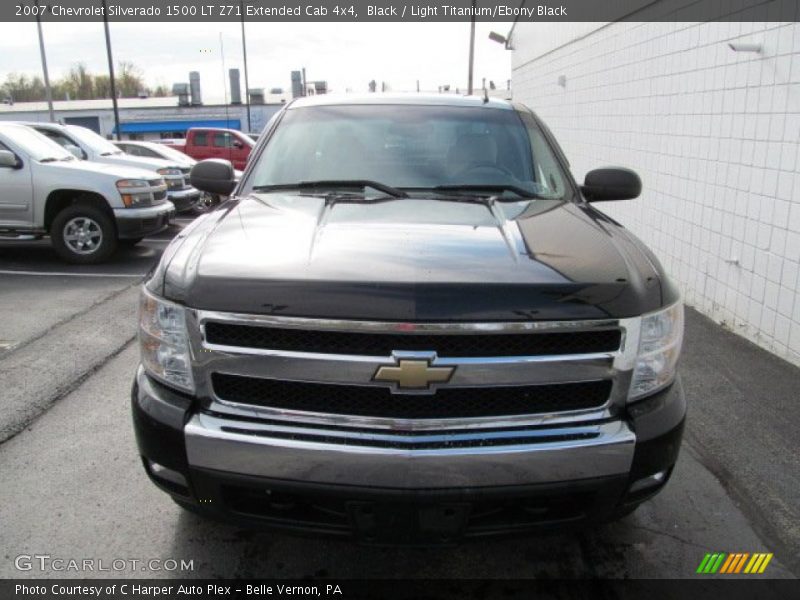 Black / Light Titanium/Ebony Black 2007 Chevrolet Silverado 1500 LT Z71 Extended Cab 4x4