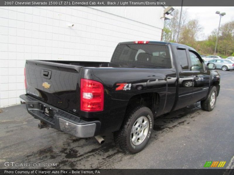 Black / Light Titanium/Ebony Black 2007 Chevrolet Silverado 1500 LT Z71 Extended Cab 4x4