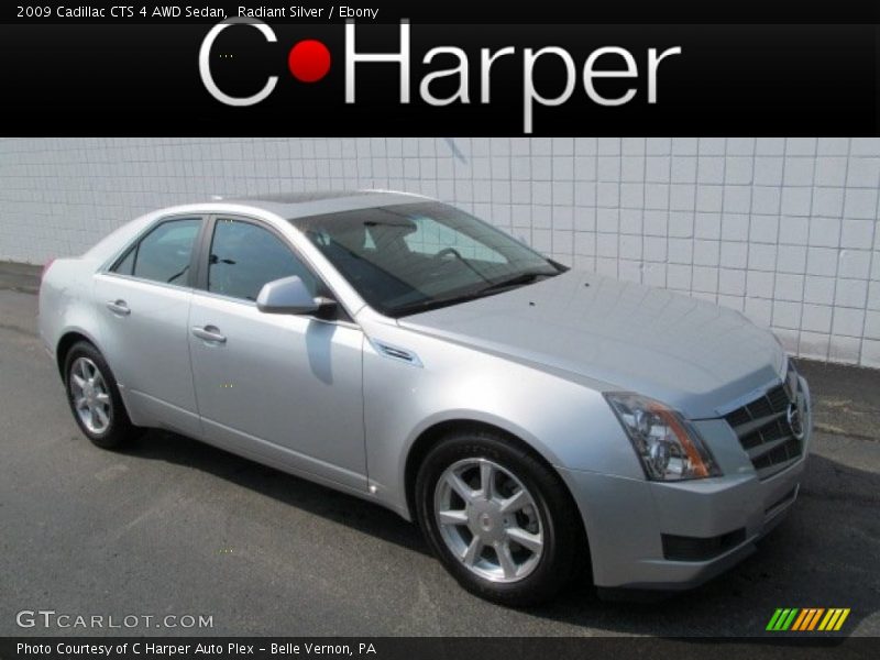 Radiant Silver / Ebony 2009 Cadillac CTS 4 AWD Sedan