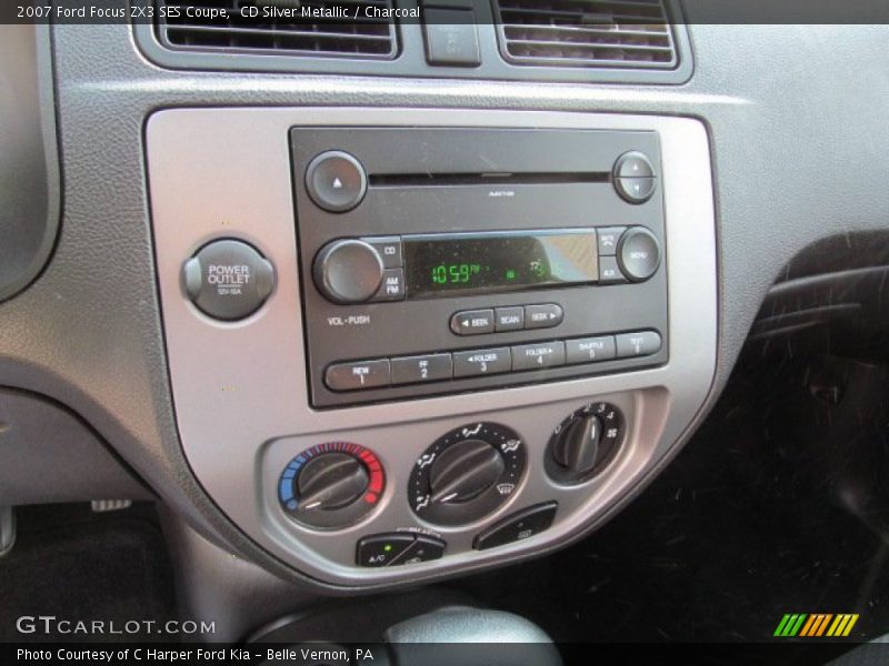 CD Silver Metallic / Charcoal 2007 Ford Focus ZX3 SES Coupe