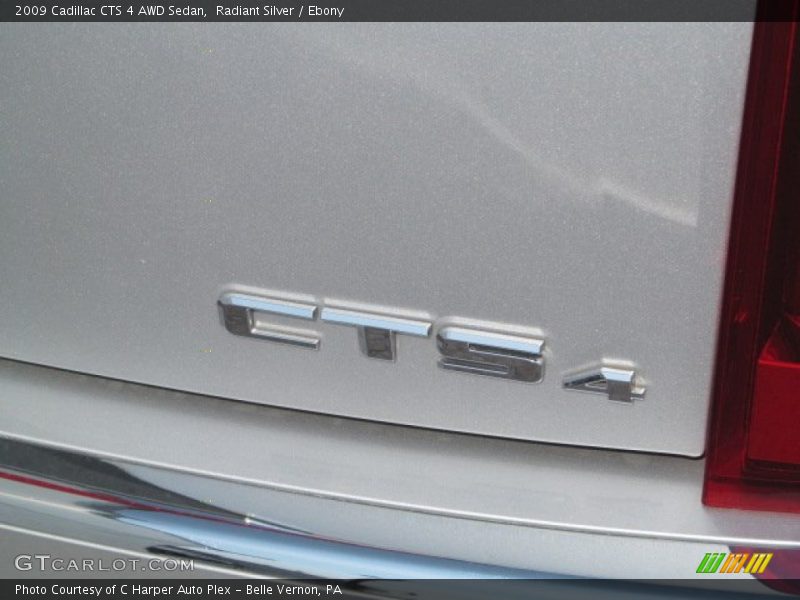 Radiant Silver / Ebony 2009 Cadillac CTS 4 AWD Sedan