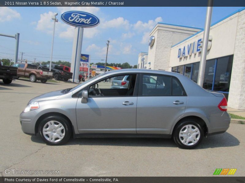 Magnetic Gray Metallic / Charcoal 2011 Nissan Versa 1.8 S Sedan