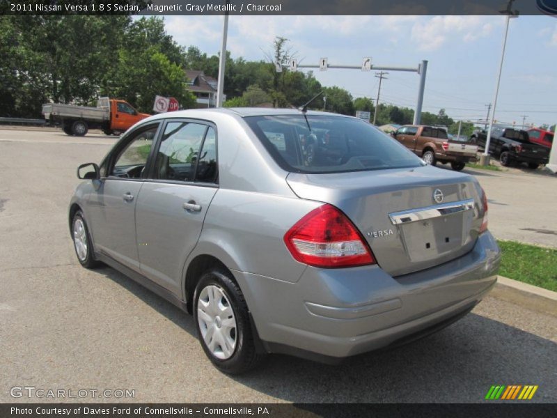 Magnetic Gray Metallic / Charcoal 2011 Nissan Versa 1.8 S Sedan