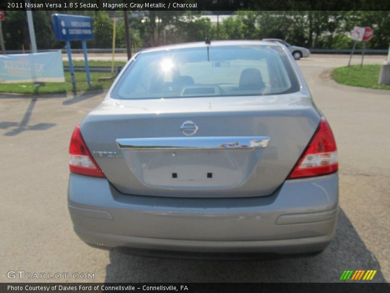 Magnetic Gray Metallic / Charcoal 2011 Nissan Versa 1.8 S Sedan