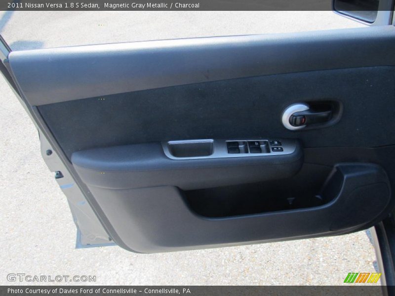 Magnetic Gray Metallic / Charcoal 2011 Nissan Versa 1.8 S Sedan