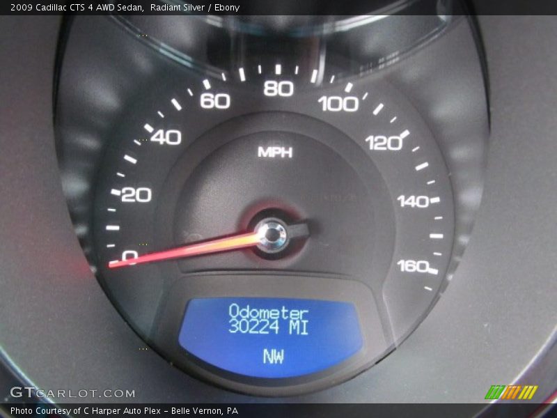 Radiant Silver / Ebony 2009 Cadillac CTS 4 AWD Sedan