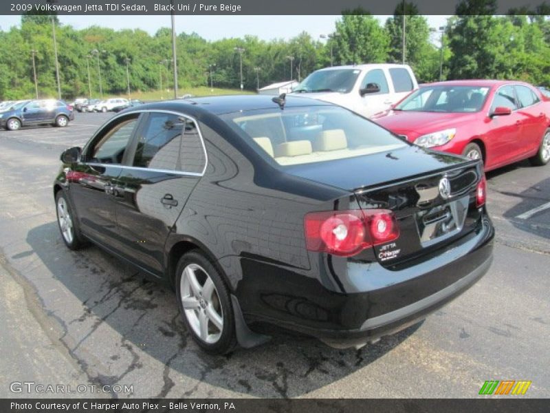 Black Uni / Pure Beige 2009 Volkswagen Jetta TDI Sedan