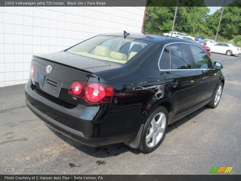 Black Uni / Pure Beige 2009 Volkswagen Jetta TDI Sedan