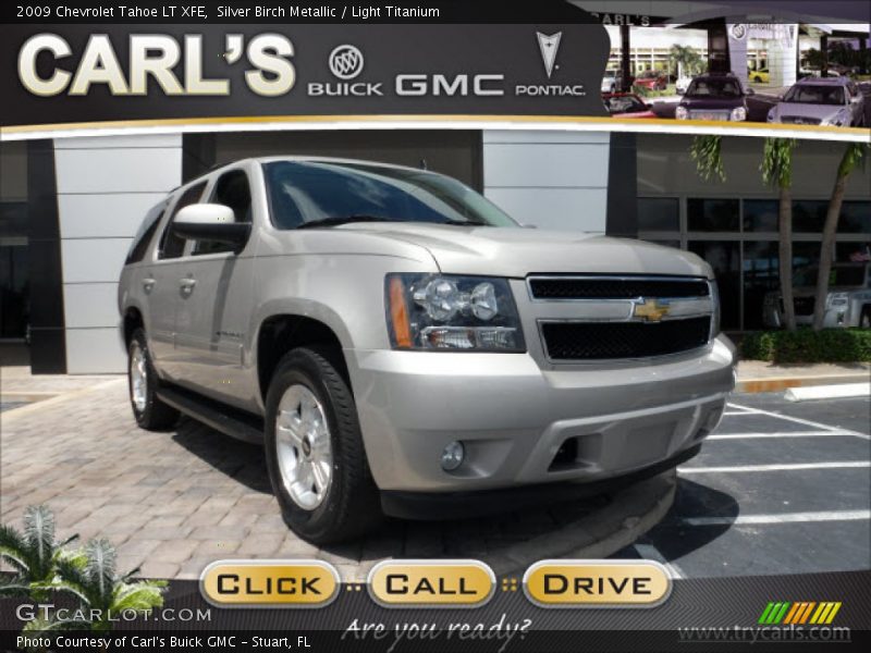 Silver Birch Metallic / Light Titanium 2009 Chevrolet Tahoe LT XFE