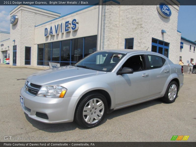 Bright Silver Metallic / Black 2011 Dodge Avenger Express