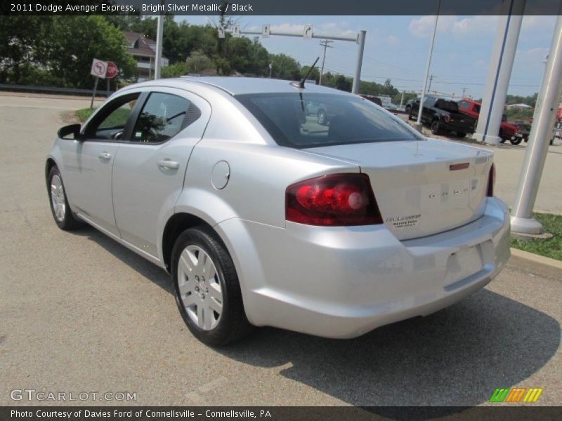 Bright Silver Metallic / Black 2011 Dodge Avenger Express