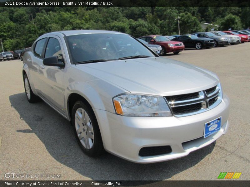 Bright Silver Metallic / Black 2011 Dodge Avenger Express