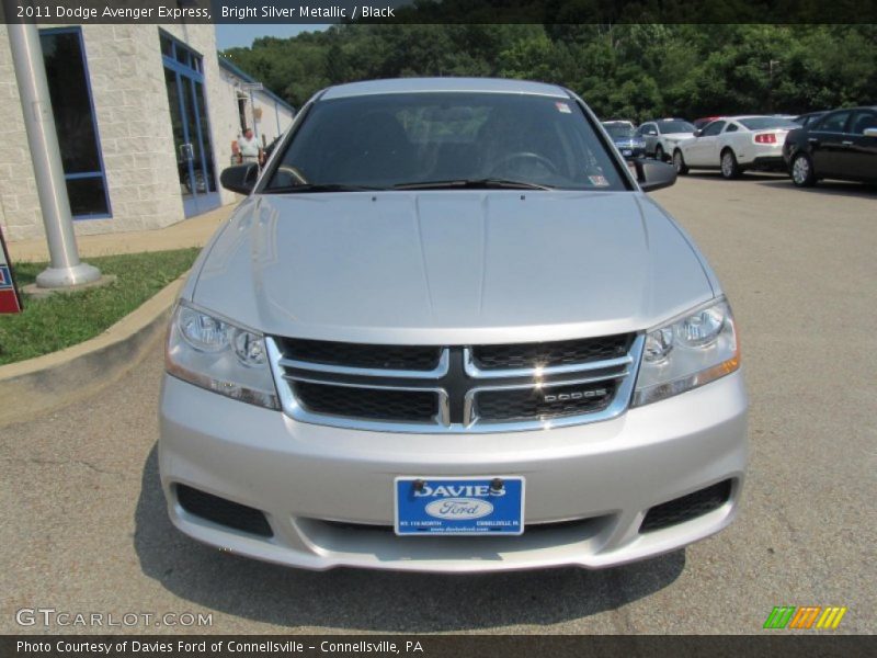 Bright Silver Metallic / Black 2011 Dodge Avenger Express