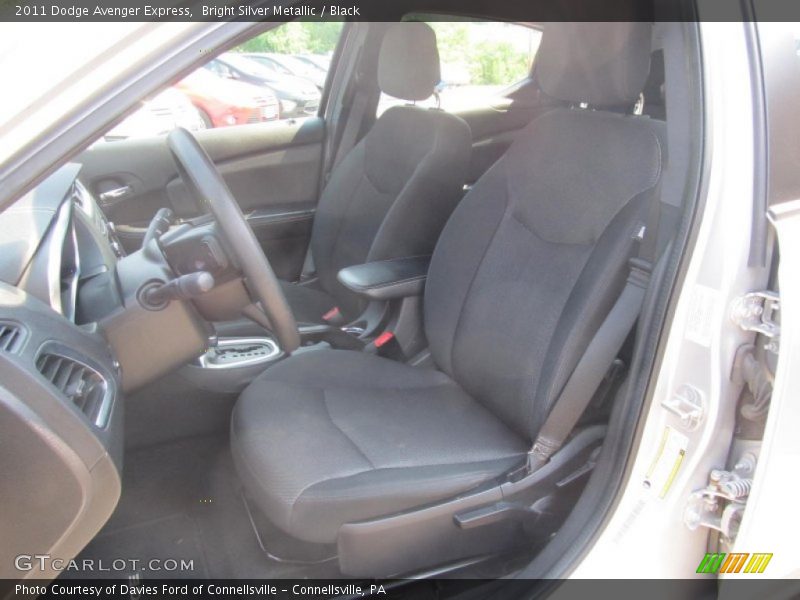 Bright Silver Metallic / Black 2011 Dodge Avenger Express