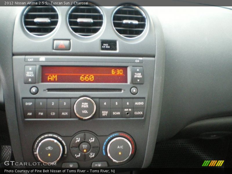 Tuscan Sun / Charcoal 2012 Nissan Altima 2.5 S