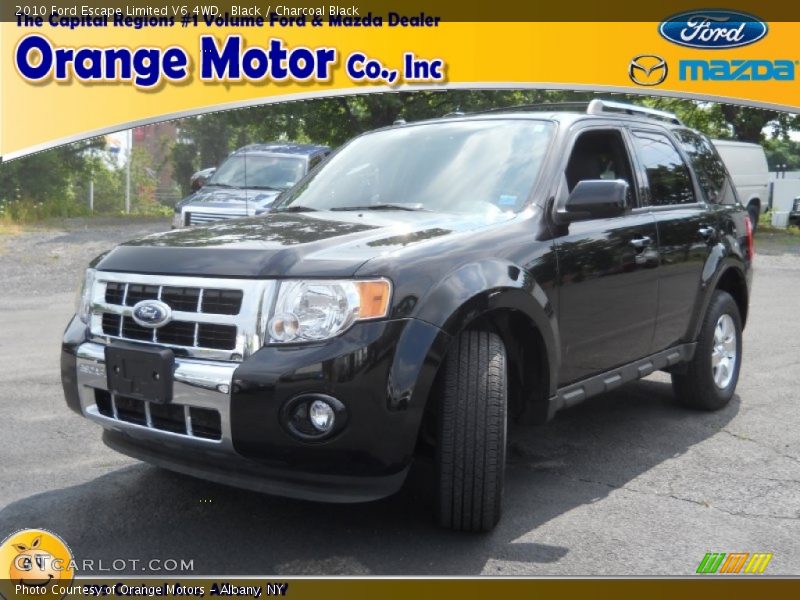 Black / Charcoal Black 2010 Ford Escape Limited V6 4WD