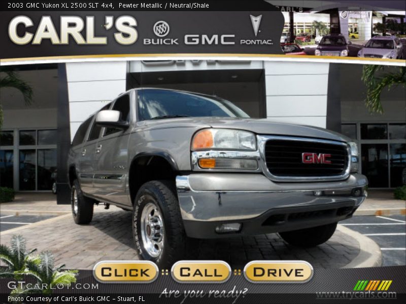 Pewter Metallic / Neutral/Shale 2003 GMC Yukon XL 2500 SLT 4x4