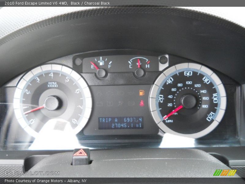 Black / Charcoal Black 2010 Ford Escape Limited V6 4WD