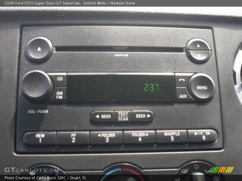 Oxford White / Medium Stone 2008 Ford F250 Super Duty XLT SuperCab