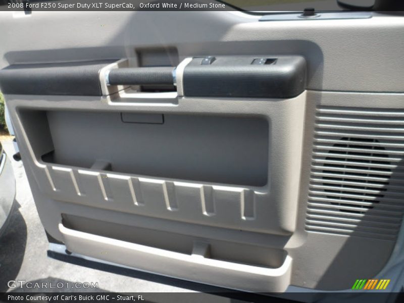 Oxford White / Medium Stone 2008 Ford F250 Super Duty XLT SuperCab