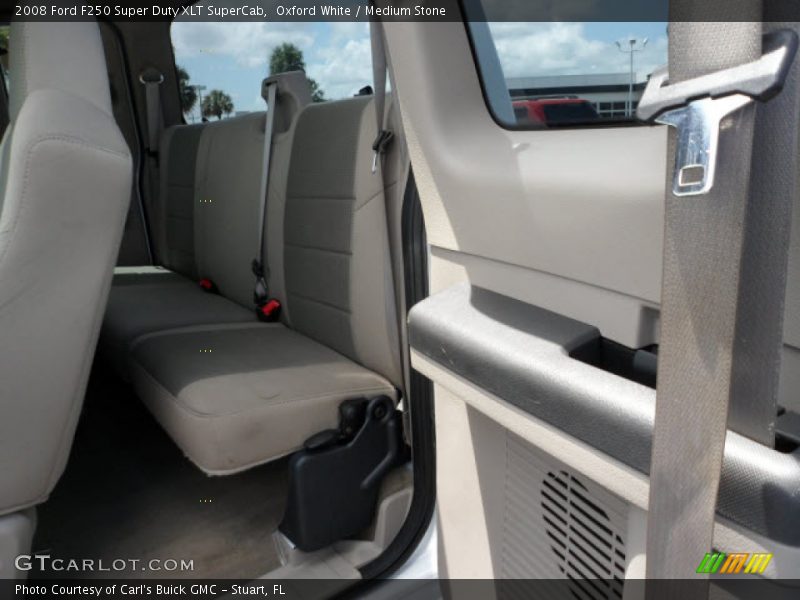 Oxford White / Medium Stone 2008 Ford F250 Super Duty XLT SuperCab