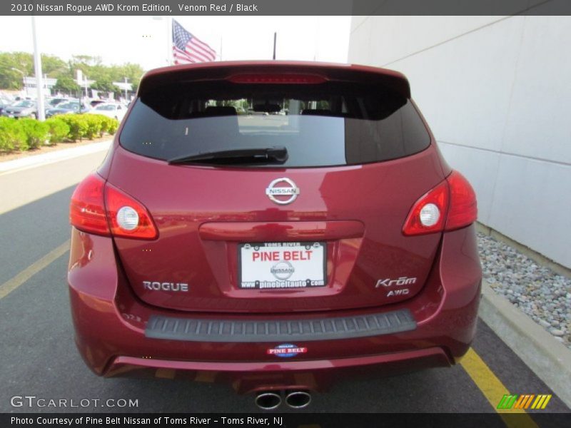 Venom Red / Black 2010 Nissan Rogue AWD Krom Edition